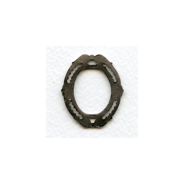 Filigree Detailed Framework Stamping Oxidized Silver (2) - Image 2