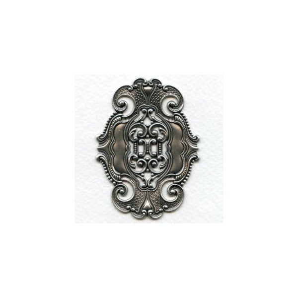 Elegant Style Dramatic Stamping Oxidized Silver (1)