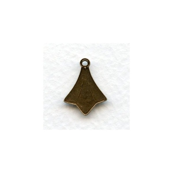 Add a Loop Pendant Stamping Oxidized Brass (12) - Image 2