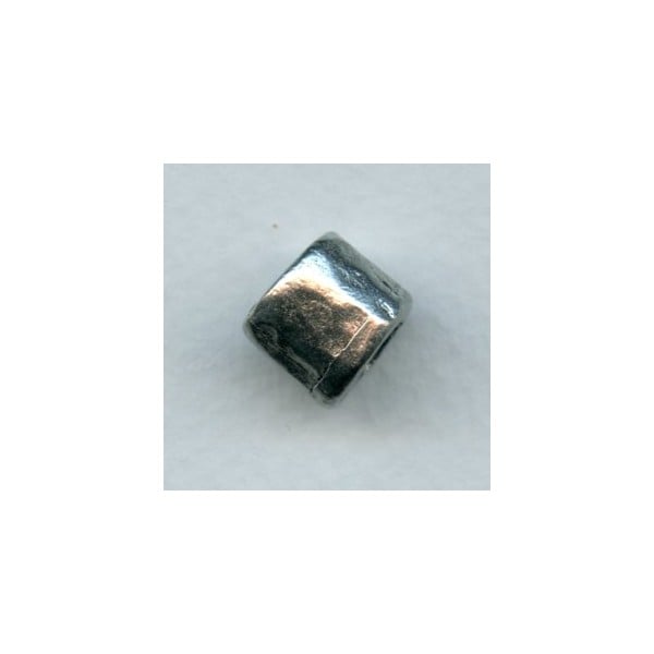 ^Chunky Barrel Bead Antique Pewter 10x12mm (1)