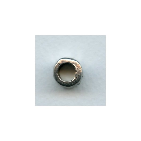 ^Chunky Barrel Bead Antique Pewter 10x12mm (1) - Image 2
