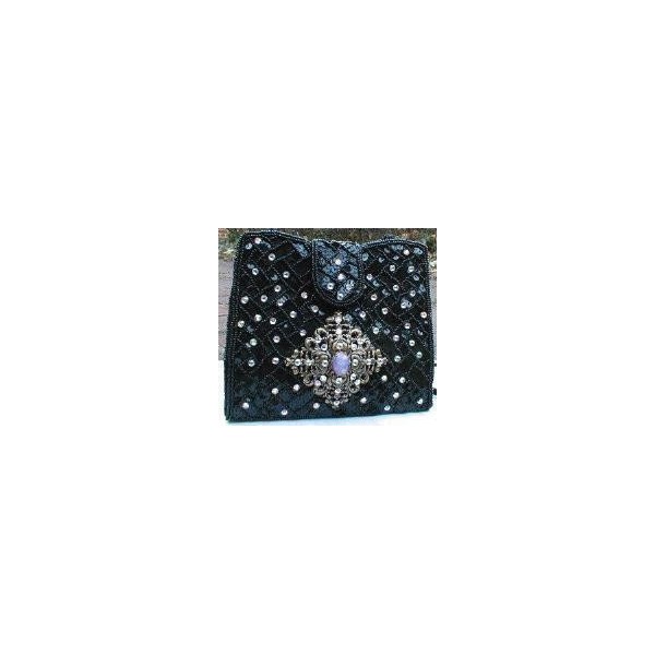 Ornate Domed Square Stamping Oxidized Brass - Image 3