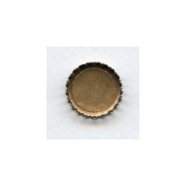 Crown Edge Settings 15mm Oxidized Brass (6) - Image 3