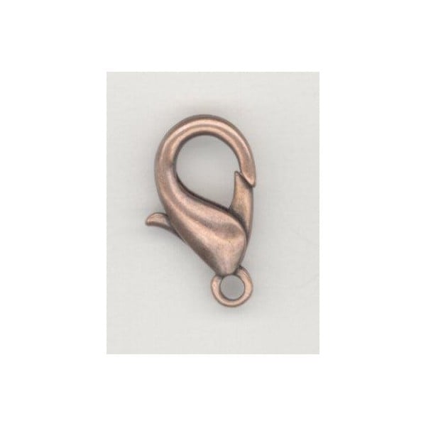 ^Large Lobster Claw Oxidized Copper 23mm Clasps (6)