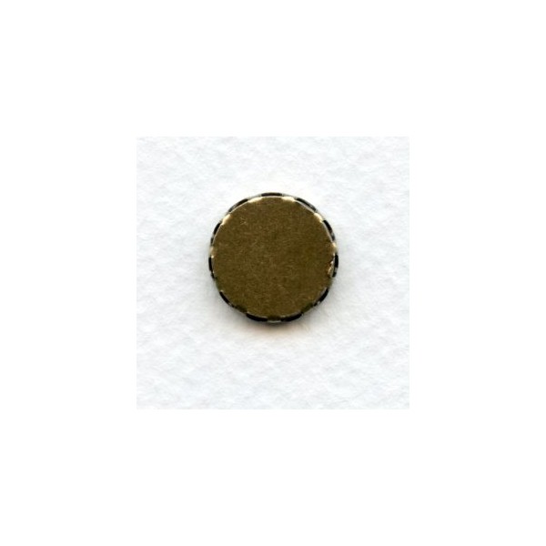 Lace Edge Settings for 13mm Rounds Oxidized Brass (12) - Image 2