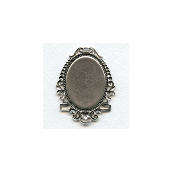 Dynamic Setting 40x30mm Oxidized Silver (1) - Image 2