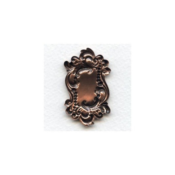 Rectangle Shaped Plaques Oxidized Copper 49mm (2) - Image 2