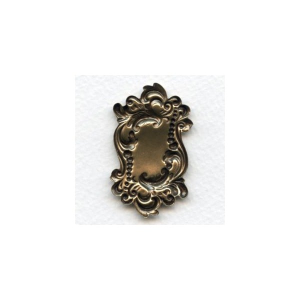 Rectangle Shaped Plaques Oxidized Brass 49mm (2) - Image 2