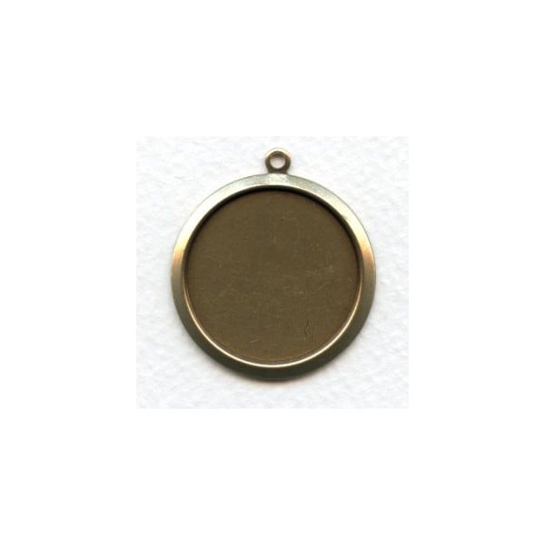 Bold Simple Settings 27mm Oxidized Brass (2)