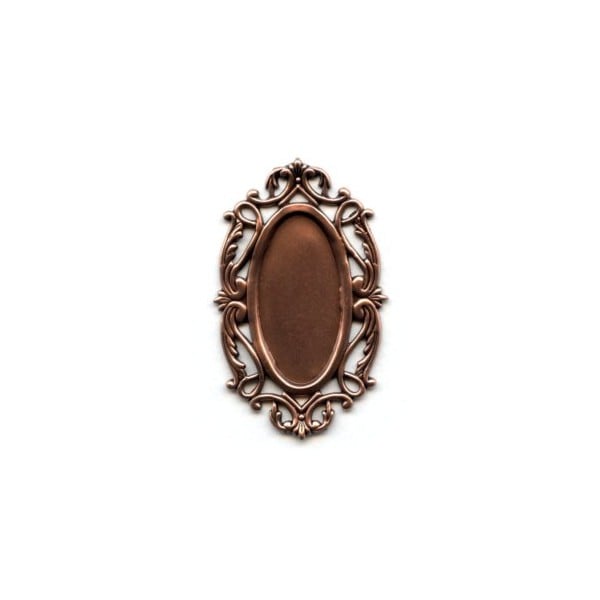 Splendid Oval Openwork Settings Oxidized Copper (2)