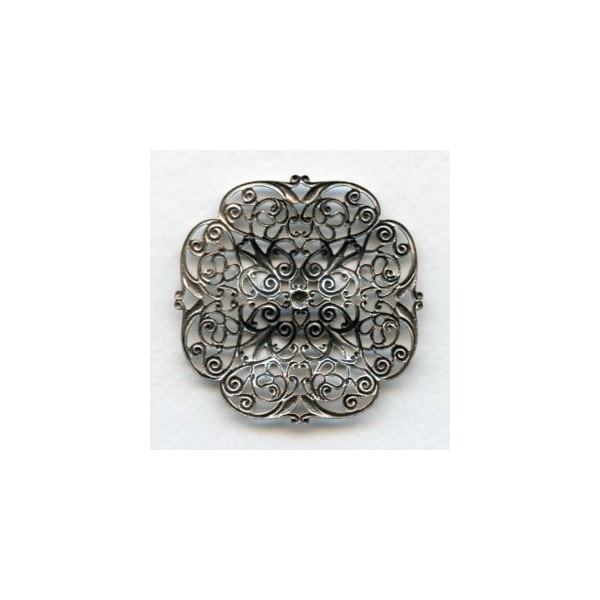 Ornate Filigree Oxidized Silver 47mm (1) - Image 2