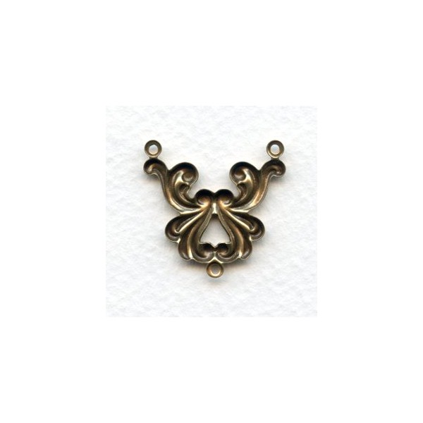 Flourish Connectors Oxidized Brass 26mm (6) - Image 2