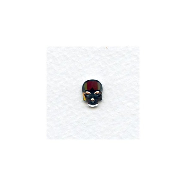 Swarovski Austrian Crystal Skull Silver Night 10x7.5mm (1)