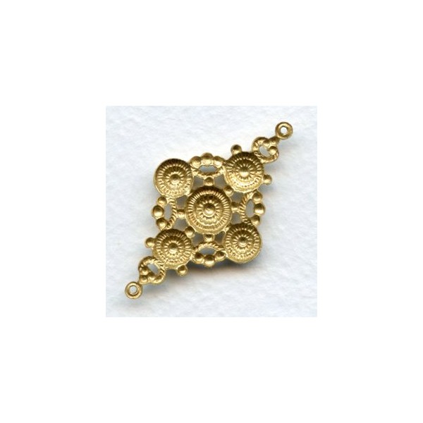 Large Connectors 46mm Raw Brass (6) - Image 2