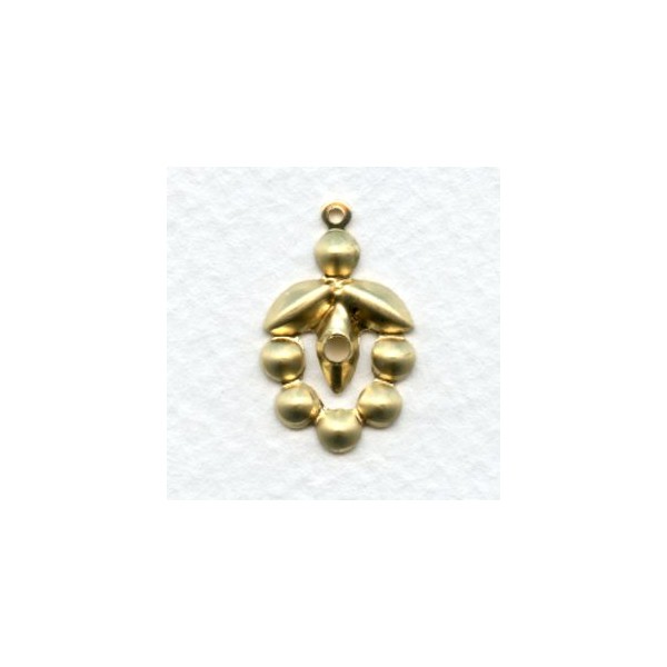 Cluster Settings 24x15mm Raw Brass (12) - Image 2