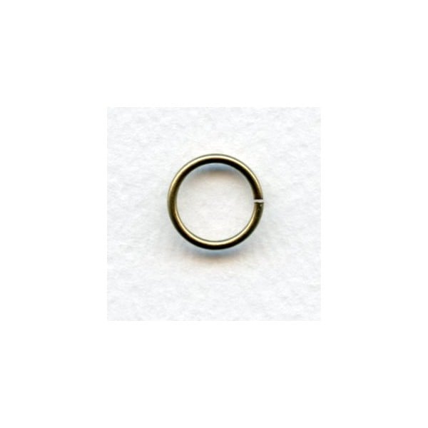 Jump Rings Round 12mm Oxidized Brass (24)