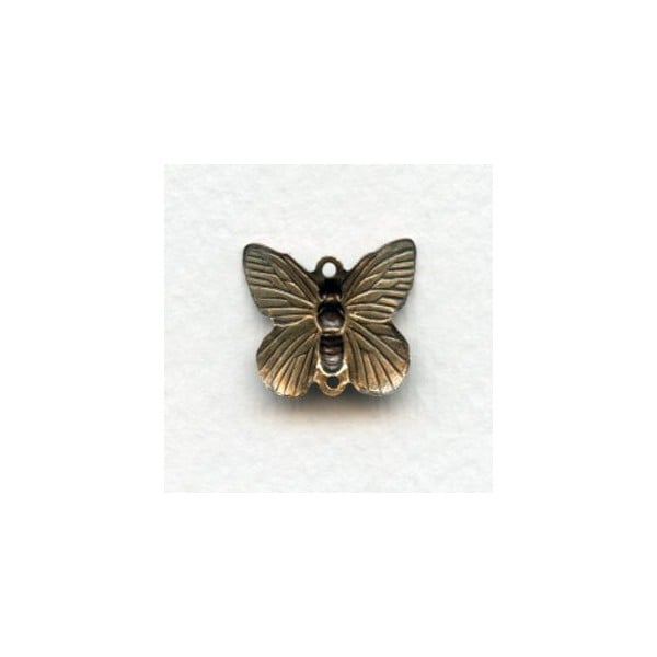 Butterfly Connectors Oxidized Brass 15mm (4) - Image 2