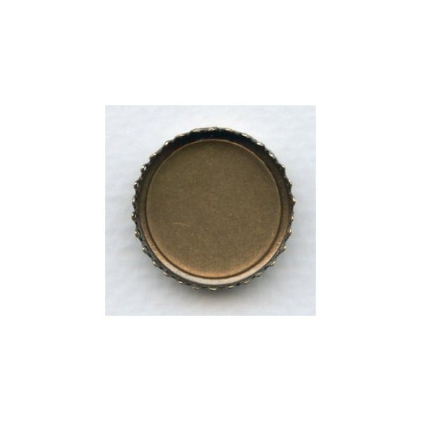 Crown Edge Settings 25mm Oxidized Brass (6) - Image 3