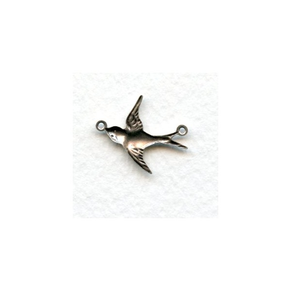Flying East Bird Connectors Oxidized Silver (6) - Image 2