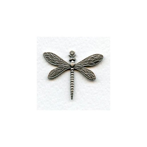 Detailed Medium Dragonfly Pendants Oxidized Silver (3)