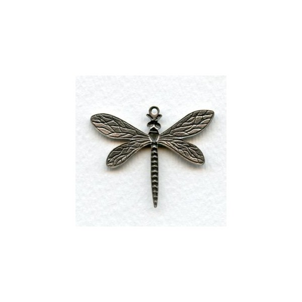 Detailed Medium Dragonfly Pendants Oxidized Silver (3) - Image 2