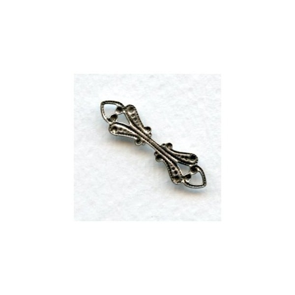 Unique Connector or Bail Oxidized Silver (6) - Image 2