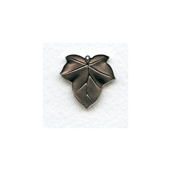 Leaves with a Loop Oxidized Silver 23mm (4) - Image 2