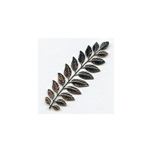 Fern Stamping Bright Silver Plated 89x32mm (1)