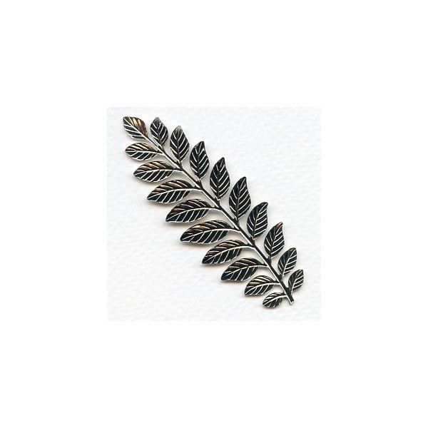 Fern Stamping Bright Silver Plated 89x32mm (1) - Image 2