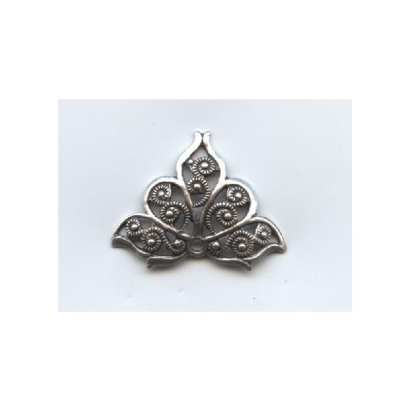 European Filigrees Fancy Triangles Oxidized Silver (2) - Image 2