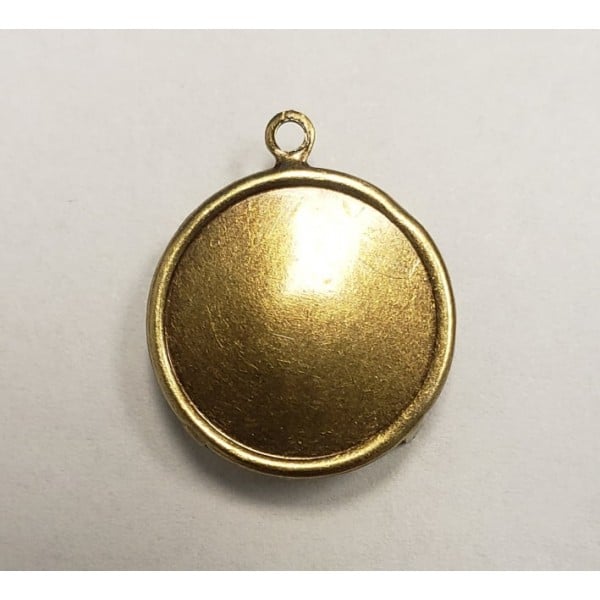Typewriter Key Settings 15mm Oxidized Brass(12)