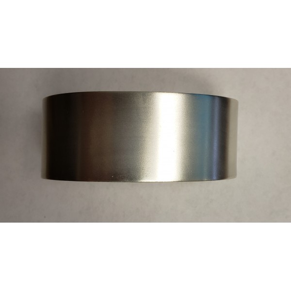 Men's Smooth Satin Silver Smooth Cuff 28mm (1) - Image 2