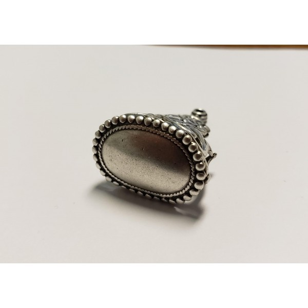 Fob Seal Drop Oxidized Silver 35mm (1) - Image 3