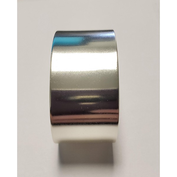 Smooth Sterling Silver plated Flat Cuff 28mm (1) - Image 2