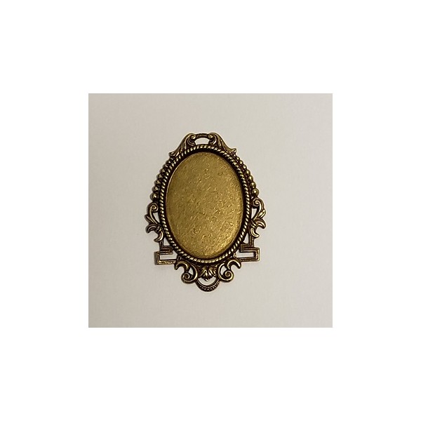 Dynamic Setting 25X18mm Oxidized Brass (1) - Image 2