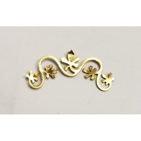 Vine With Leaves Swag 38mm Raw Brass (2)