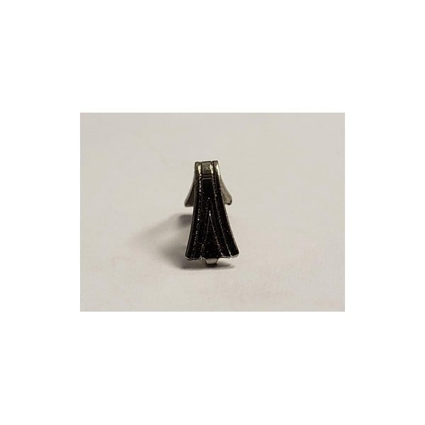 Pinch Bails for Glass Pendants Oxidized Silver (12)