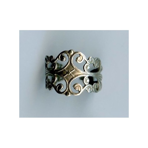 Filigree Finger Ring Oxidized Silver (1) - Image 2