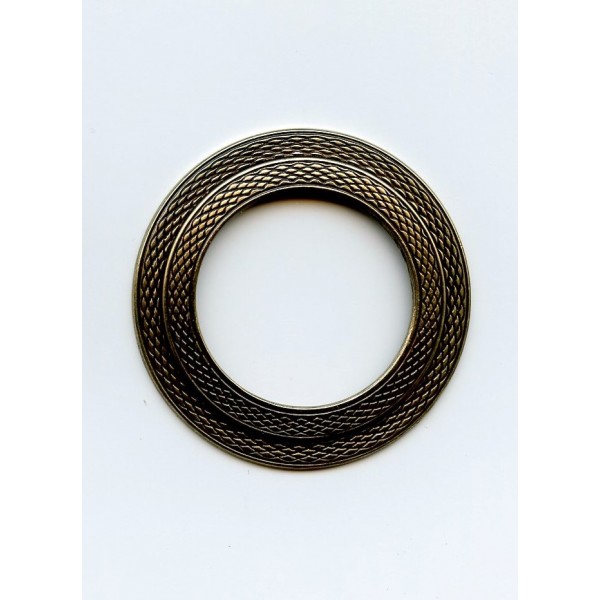 Texture Round Frames Oxidized Brass 45mm (1) - Image 3