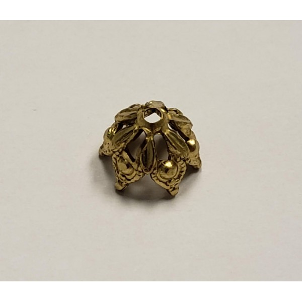 Elegant Gothic Style Bead Raw Brass 8mm (6) - Image 3