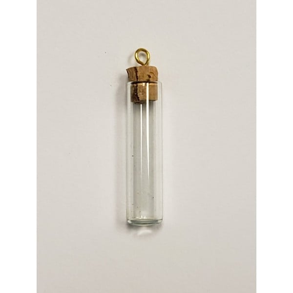 Long cylinder bottles with corks and loop 35mmx6mm (2)