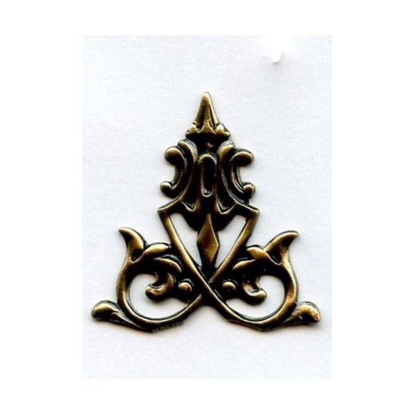 Decorative Filigree Ornament Oxidized Brass (3) - Image 2