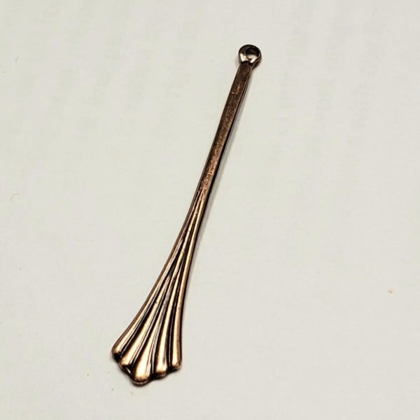 Unique Bails or Pendants 42mm Oxidized Copper (6)