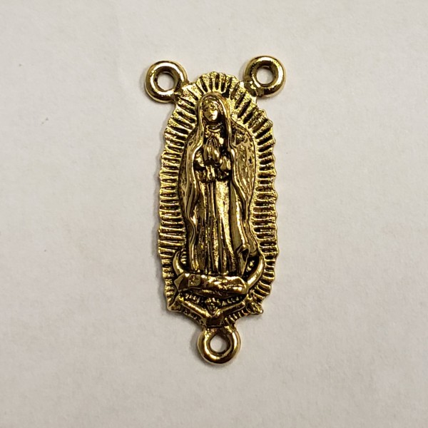 Our Lady of Guadalupe medal in Antique Gold (1) - Image 2