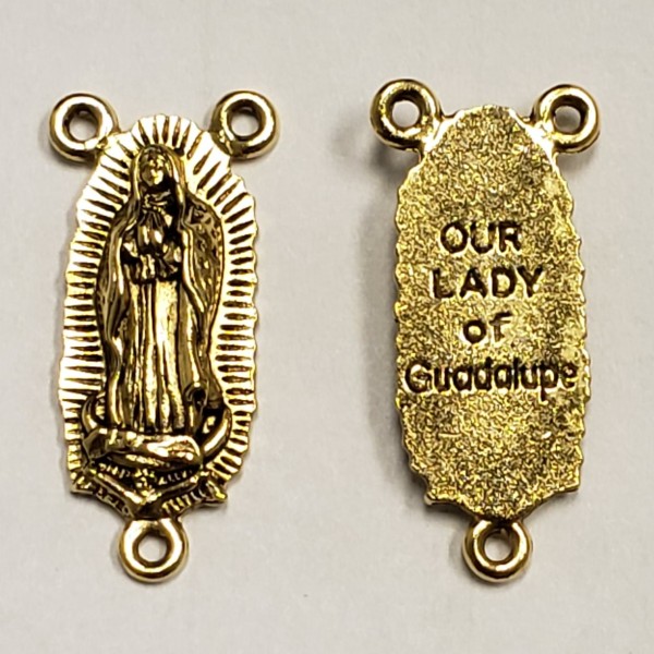Our Lady of Guadalupe medal in Antique Gold (1) - Image 3