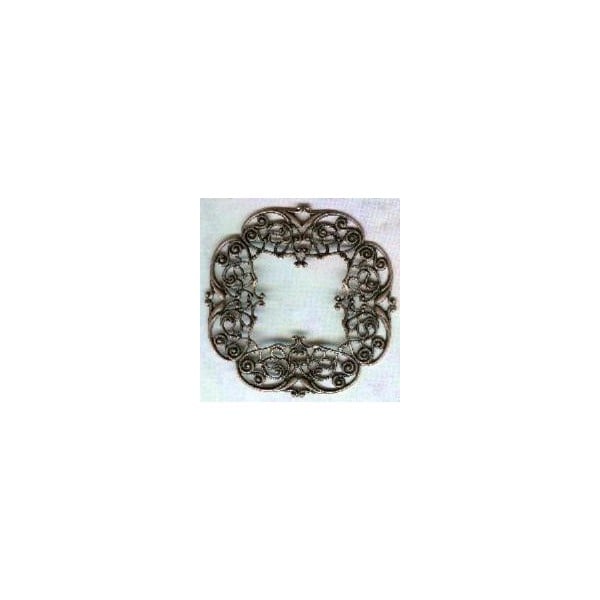 ^Intricately Detailed Filigree 48mm Frame Oxidized Copper (1)