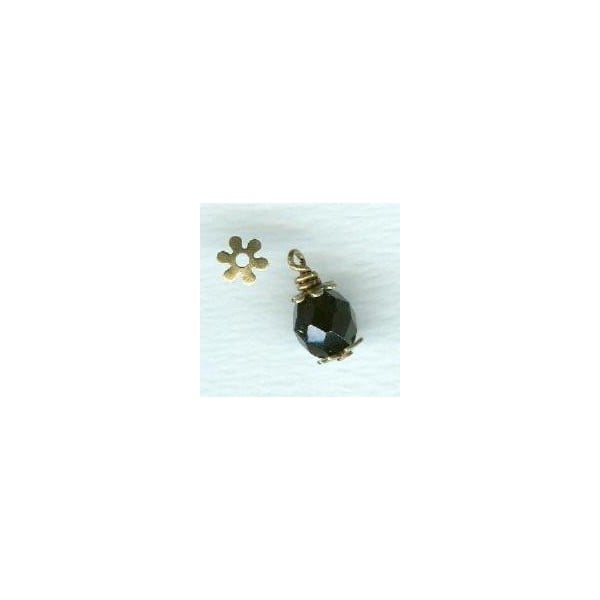 ^Plain and Simple 6mm Bead Caps Raw Brass (50) - Image 2
