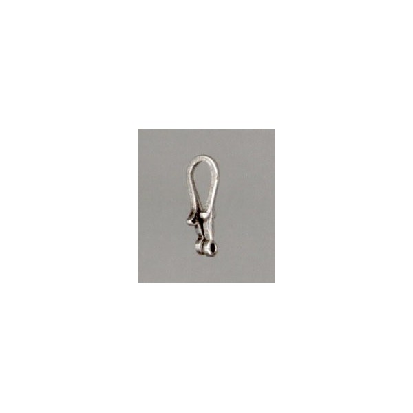 Fleur-de-Lis Connectors or Bails Oxidized Silver (6) - Image 3
