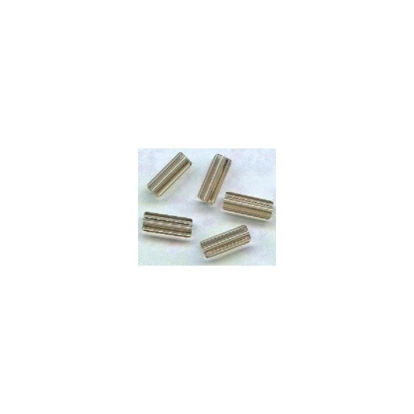 Smoked Topaz Czech Glass Hex Tube Beads 10x4mm