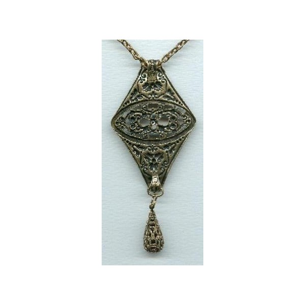 Excellent Openwork Floral Oxidized Brass Stamping (1) - Image 3